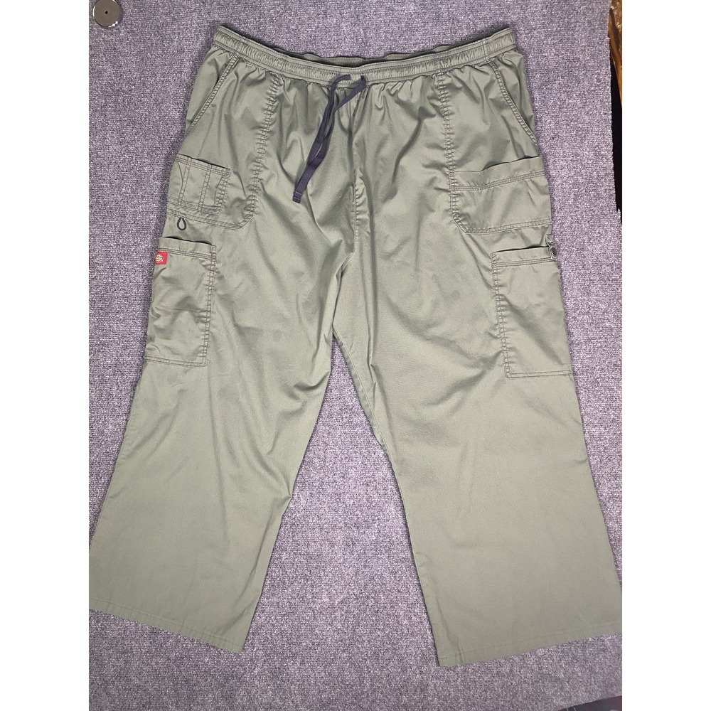 Dickies Green Cotton Men's Pants 4XL Elastic Waist